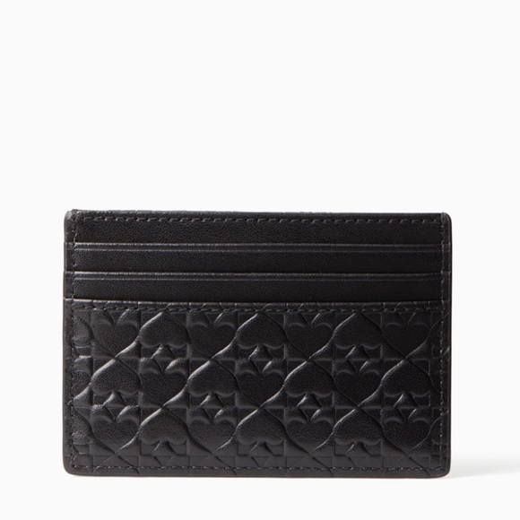Kate Spade Penn Place Embossed Graham Card Holder - Picture 3 of 5